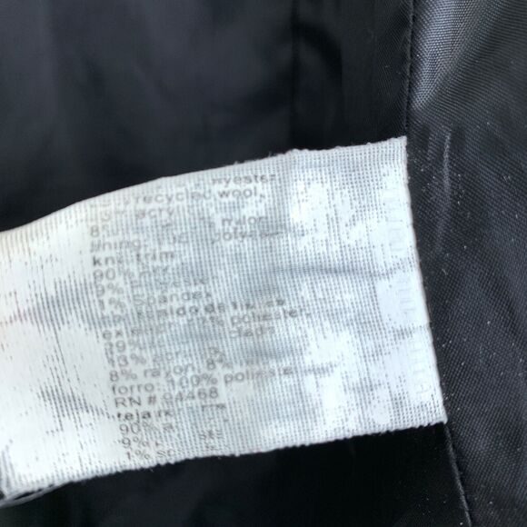 Esprit Wool Blend Tweed Peacoat Gray Button Zipper Front Lined Womens Medium - Picture 7 of 7